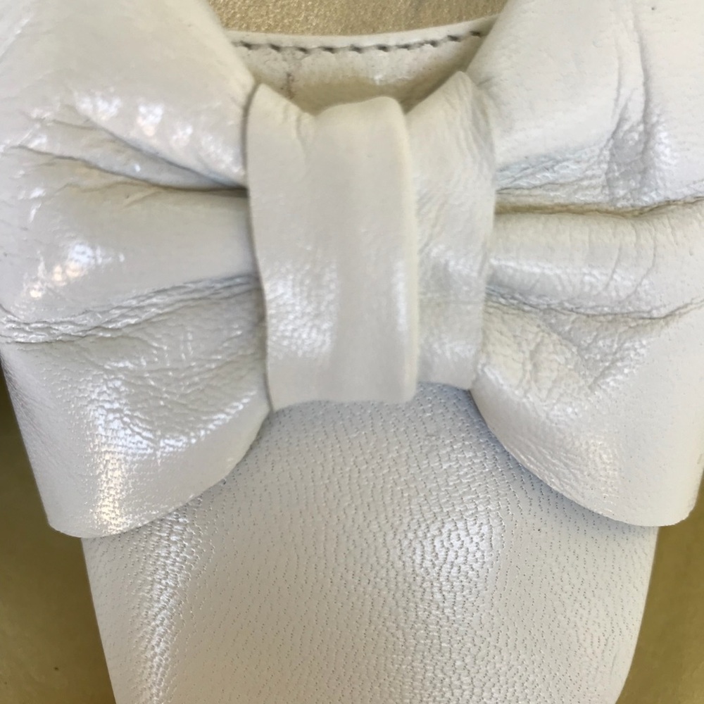 LADY DOC* (ITALY) NEW Elegant White Bow Women's Shoes, leather soft
